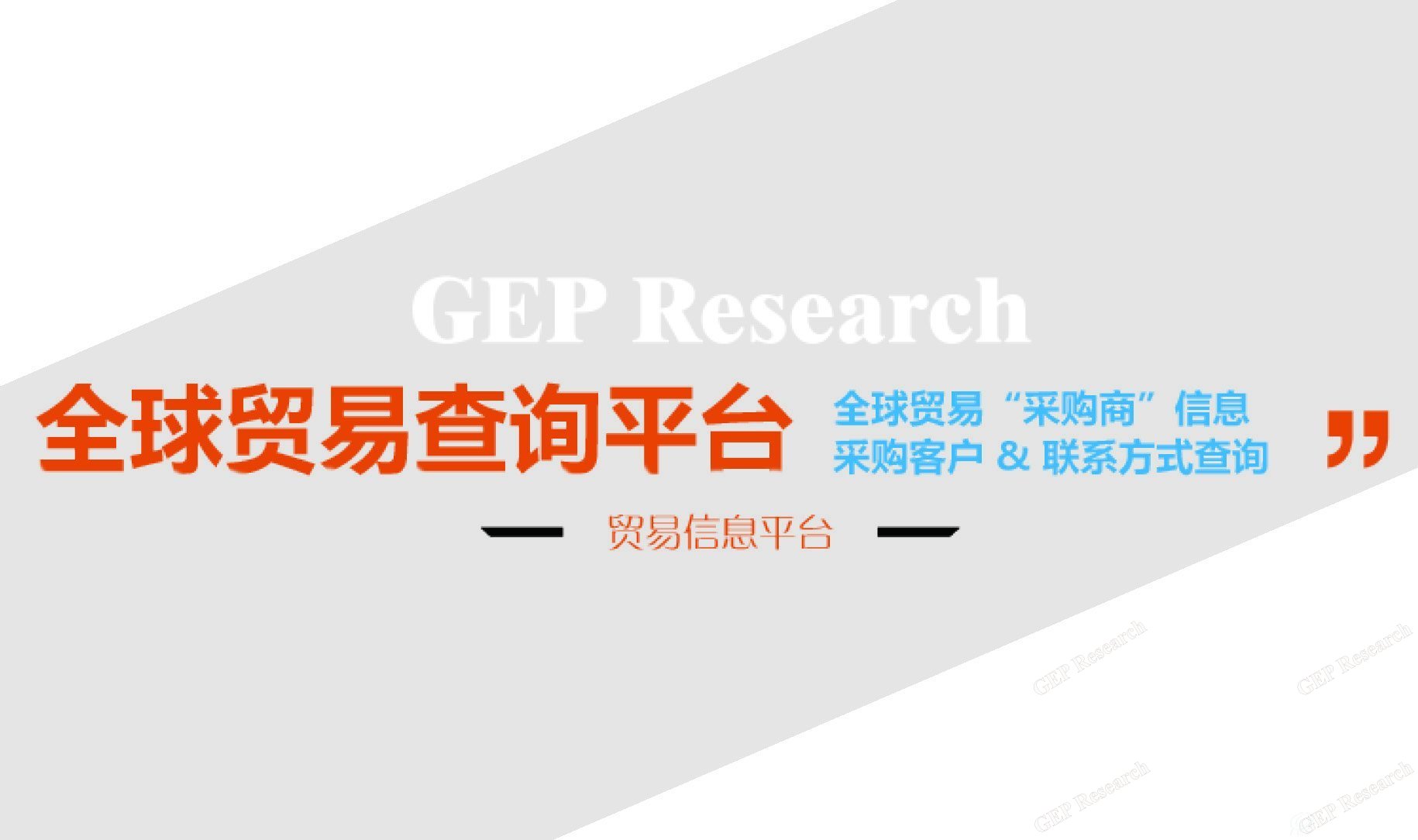 GEP Research全球進出口貿易平臺